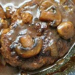 Salisbury Steak in Mushroom Onion Gravy