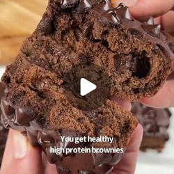 Healthy High Protein Sweet Potato Brownies