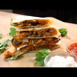 Sweet Potato And Black Bean Quesadilla