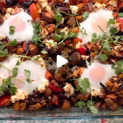 Smoky Sweet Potato, Lentil &amp; Baked Feta Power Hash