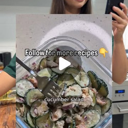 High Protein Cucumber Salad
