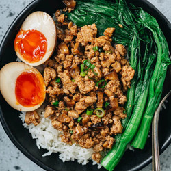 Chinese Ground Chicken Bowls