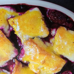 Blackberry Cobbler with Lemon Biscuits