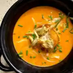 Roasted Red Pepper And Gouda Bisque