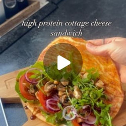 High Protein Cottage Cheese Sandwich