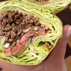 Burger Lettuce Wrap With Homemade Big Mac Sauce