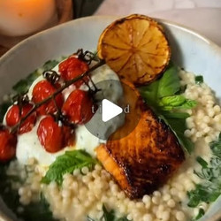 Easy Lemon Herb Pearl Couscous With Herby Broth