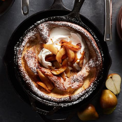 Dutch Baby With Sautéed Pears