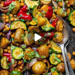Roasted Vegetable Salad With Zesty Dressing
