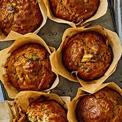 Spiced Carrot &amp; Apple Muffins