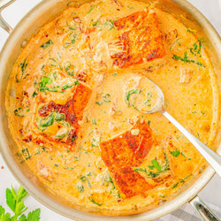 Creamy Garlic Butter Tuscan Salmon