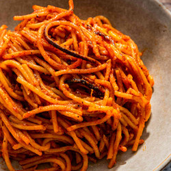 Spaghetti All'assassina (assassin's Spaghetti) Burnt or blackened