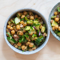 Hetty chilli crisp chickpea salad