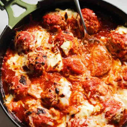 Cheesy Ricotta Meatball Skillet