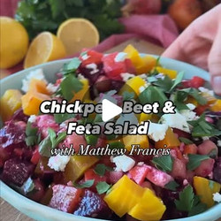 Chickpea, Beet &amp; Feta Salad