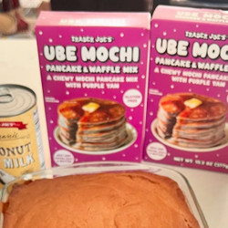 Ube Mochi Cake