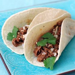 Beer-braised Turkey Tacos