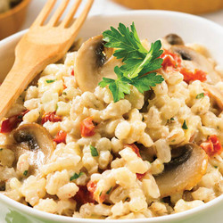 Baked Mushroom And Herb Barley Risotto