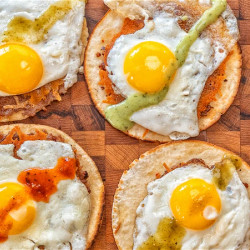 Breakfast Smash Burger Tacos