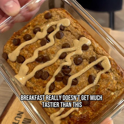 Banana Bread Baked Oats
