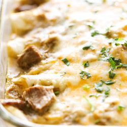 Chile Verde Pork Enchiladas - Chef In Training