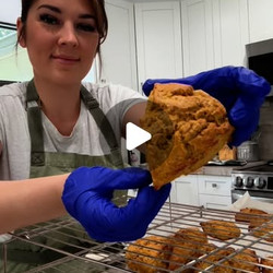 Pumpkin Scones With A Spiced Maple Glaze