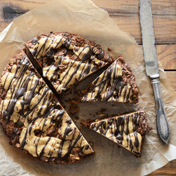 Loaded Kit Kat Peanut Butter Brownies