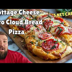 Cottage Cheese Keto Cloud Bread Pizza