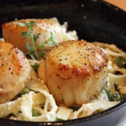 Lemon-ricotta Pasta With Seared Scallops