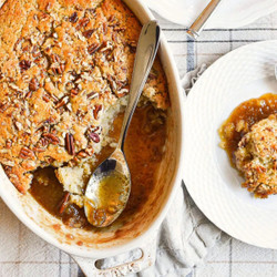 Warm Banana Pudding Cake