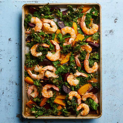 Sheet-pan Shrimp &amp; Beets