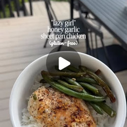 Lazy Girl Honey Garlic Sheet Pan Chicken