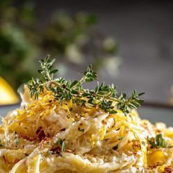 Lemon Parmesan Pasta With Creamy Sauce &amp; Fresh Zest