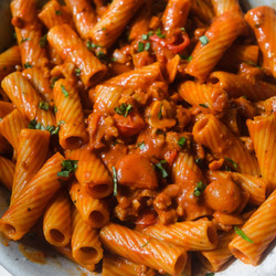 Tomato Gochujang Pasta (vegan)