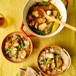 Fish, Mango And Okra Curry
