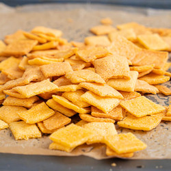 Gluten Free Cheese Crackers From Leftover Rice