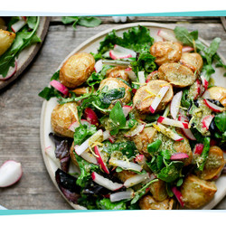 Köstlicher Bratkartoffelsalat