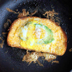 Avocado And Egg In A Hole