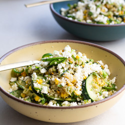 Corn &amp; Quinoa Salad With Pineapple Lime Dressing