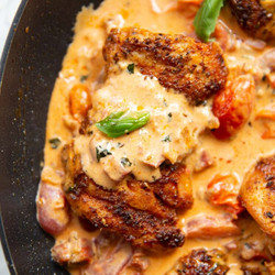 One Pan Creamy Chicken And Chorizo