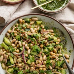 Marinated Cilantro Lime Bean Salad