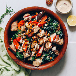 Rosemary Roasted Root Vegetable Panzanella