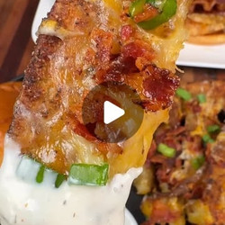 Air Fryer Loaded Potato Wedges