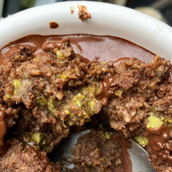 Dubai Chocolate Inspired Baked Oat Cake