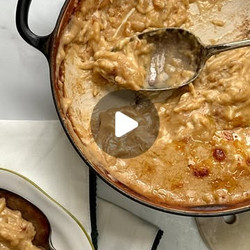 One Pot French Onion Mac And Cheese Baked Orzo (single Serve)