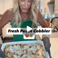 Fresh Peach Cobbler - Joan Vassos