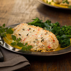Baked Cream Cheese Topped Chicken