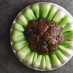 Glazed Shiitake Mushrooms And Bok Choy