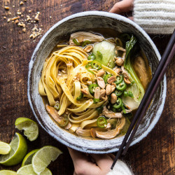 Ginger Peanut Chicken Noodle Soup