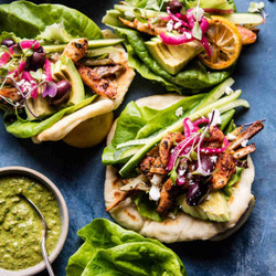 Greek Goddess Chicken Lettuce Wraps.